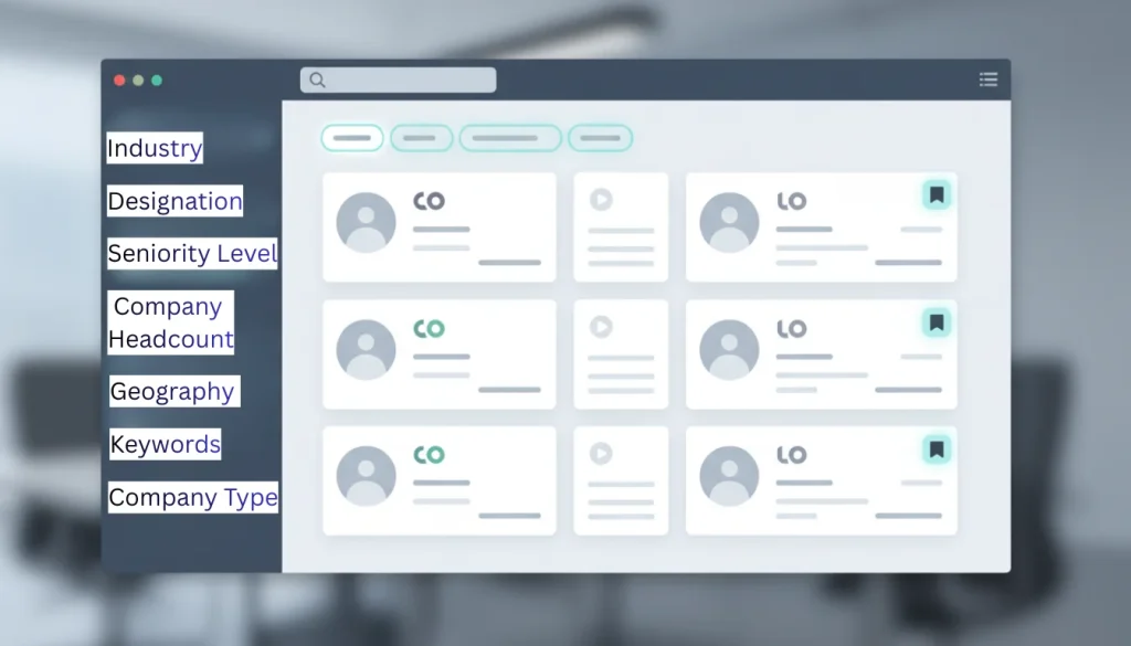 2. LinkedIn search filters to find qualified B2B leads