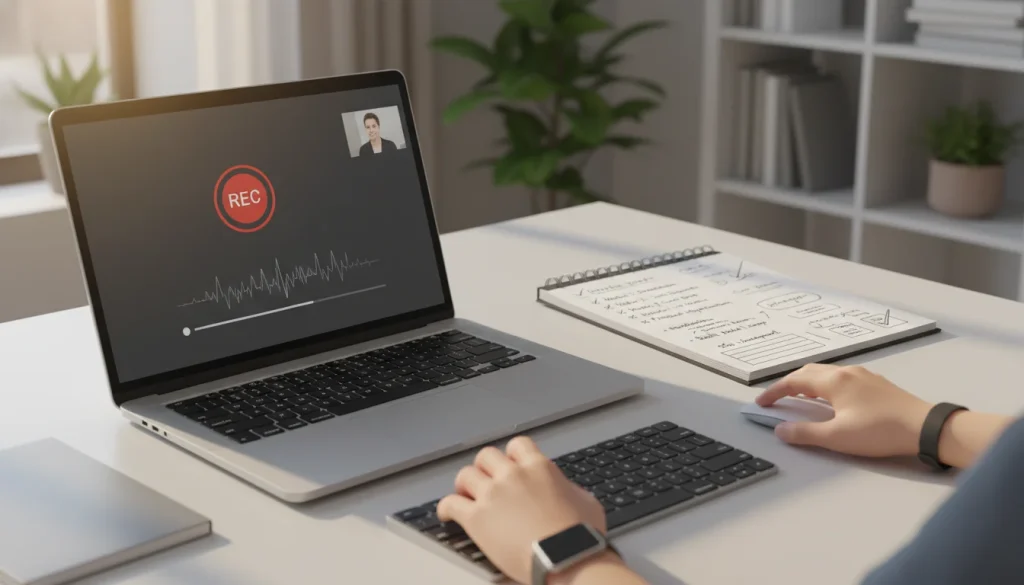 4. Recording screen tutorials to train a virtual assistant using step-by-step workflows.