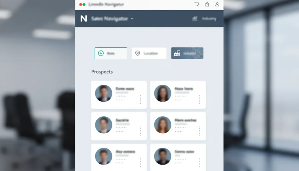 Targeted LinkedIn prospect list built using Sales Navigator filters